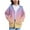 Pink, variant on Cethrio Girls Zip up Hoodies Size 10-12, Long Sleeve Casual Spring Fall Gradient Print Girls Outerwear Hot Pink