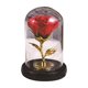 thumbnail image 2 of Adornos de San Valentín, regalos de San Valentín, rosa de papel de aluminio recubierta de vidrio, flor eterna, regalo creativo para vacaciones, luz nocturna LED luminosa, rosa decorativa., 2 of 6