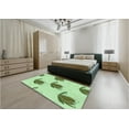 thumbnail image 5 of Ahgly Company Machine Washable Indoor Rectangle Transitional Green Area Rugs, 8' x 12', 5 of 7