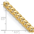 thumbnail image 2 of 14k Solid Yellow Gold 5.5mm Domed Curb Chain Necklace 26 Inch Chain Necklace for Women and Men, 2 of 2