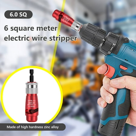 

Cable Wire Stripper And Aluminum Alloy Cable Twisting Stripping Tool With Wrench Portable Power Drill Wire Stripper Cutter Tool Screwdriver Hand Drill