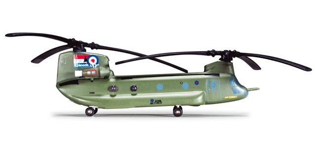 He555913 Herpa RAF Chinook Hc2a 1/200 27 Sqn 30 Years for sale online 