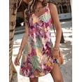 thumbnail image 5 of Zeagoo Women T Shirt Dress with Pockets Summer Beach Dress for Women V Neck Sun Dress Women Short Mini Dress A Line Dress, 5 of 6