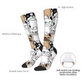 thumbnail image 4 of Fotbe French Bulldog 2 Calcetas Divertidas Estampadas para Hombre y Mujer, Calcetas de Algodón hasta la Rodilla para Caminar, Correr, Enfermería y Embarazo, 4 of 6