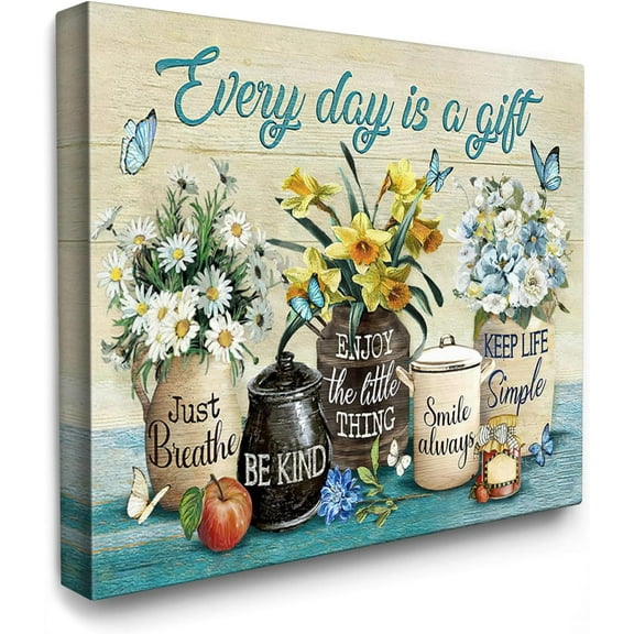 Rustic Old Barn Wall Art Canvas Farmhouse Windmill Barn Abstract Painting Wall Decor Framed Posters Home for Living Room Bedroom Bathroom Decoration 12x16 inch