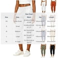 thumbnail image 3 of Inleife Women's Elastic Cuffed Jogger Capris Fashion Ladies High Waist Loose Tapered Pants Cropped Pants with Pockets, 3 of 6