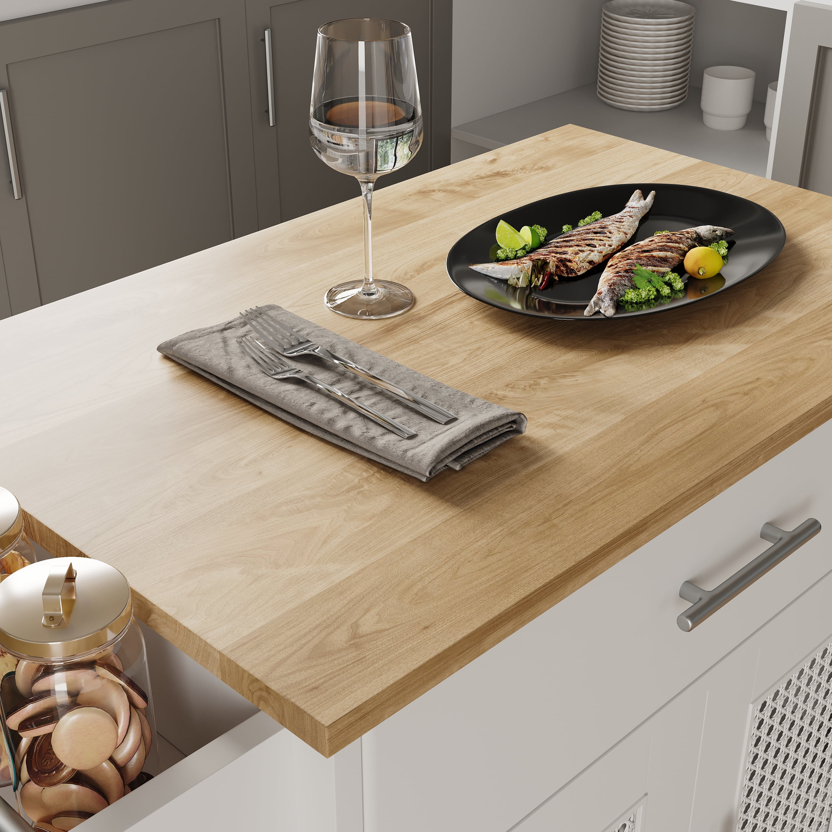 Kitchen Island with Storage, 31