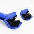 thumbnail image 3 of 4 PCS Motorcycle Chain Brushes 4PCS Motorcycle Chain Hair Brush Mountain Bike Tooth Dish Cleaning Brush Bike Chain Washer Riding Equipment Blue, 3 of 3