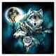 thumbnail image 3 of Pintura Pintura al óleo por números Imagen DIY Dibujo Night Wolf Kit Obra de arte, 3 of 9