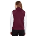 thumbnail image 3 of NE709W North End Pioneer Ladies Hybrid Vest Burg/Burg Heather/Olympic Blue XS, 3 of 6