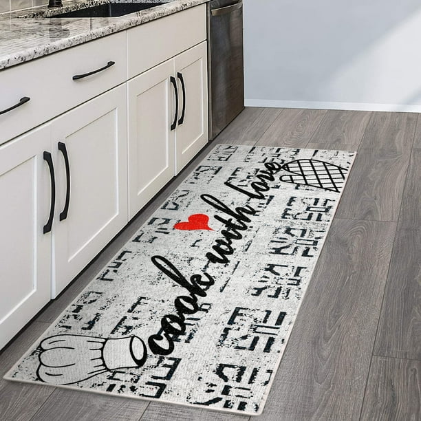 SussexHome Non Skid Washable Kitchen Runner Rug UltraThin 70 