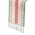thumbnail image 1 of Table for Home Decor with Tassels 72 Inches Long Farmhouse Rustic Table Runner Cream & Brown Macrame Burlap Fall Table Decoration for Living Room Bridal Shower (12x72 Inches), 1 of 5