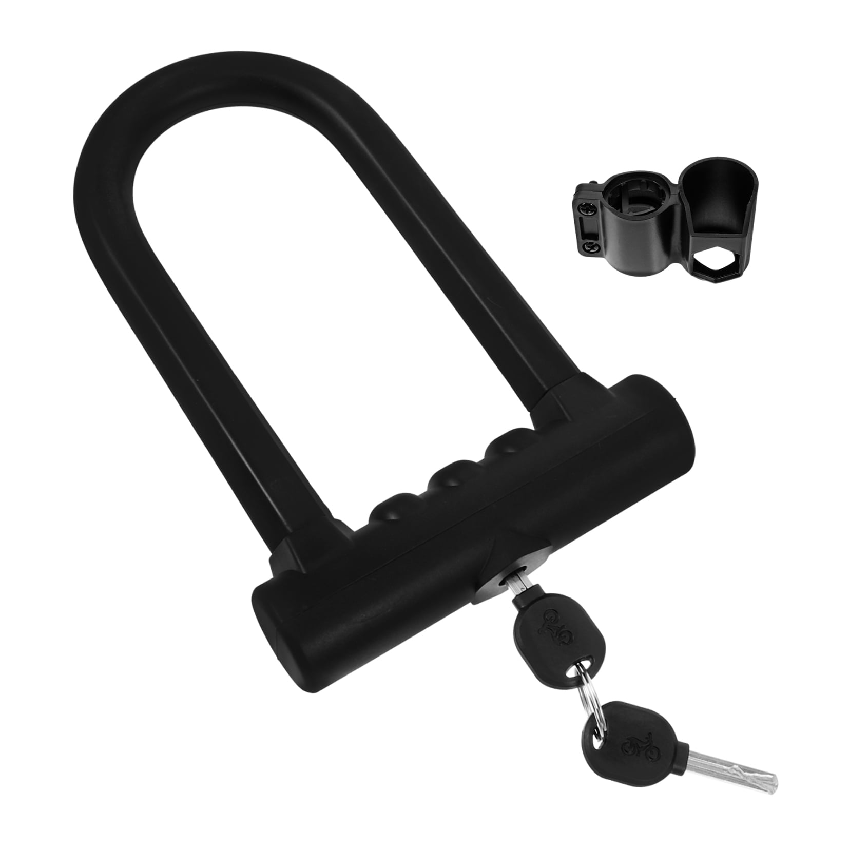 Milisten Bike U Lock Heavy Duty Lock for Bicycle with Anti Cutting Feature Black 1 Set