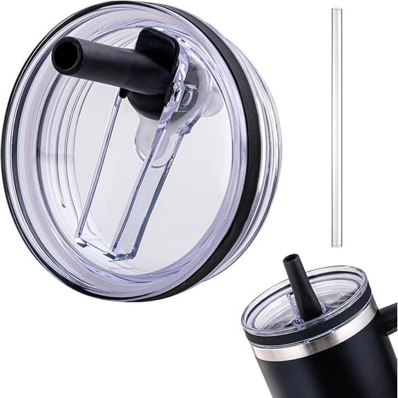 Straw Lid for Stanley 40oz and 64oz Tumbler.Leakproof Flip Straw Lid Fit Stanley Cup Quencher H2.0 40 oz/64 oz and Stanley ProTour 40oz/64oz Tumbler
