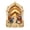 D, variant on Christmas Nativity Bell Ornament, Religious Scene Hanging Decoration with Decorative Frame for Christmas Tree and Seasonal Home Display