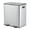 Silvery, variant on Dual 2 x 5.3 gal (2 x 20L) Stainless Steel Trash Can with Recycling Bin, Soft-Close Lid, Foldable Step-on Pedal, Removable Plastic Inner Buckets, Garbage Bin for Kitchen or Office