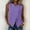 Purple, variant on Women's Sleeveless V-Neck Linen Tank Top, Solid Color Casual Summer Blouse