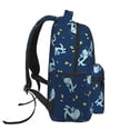 thumbnail image 3 of Rocae Space Dinosaur Print Lightweight Casual Backpack Travel Hiking Backpack Carry on Laptop Backpack, 3 of 5