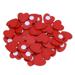 Small Red Heart Stickers 1/2 Wide