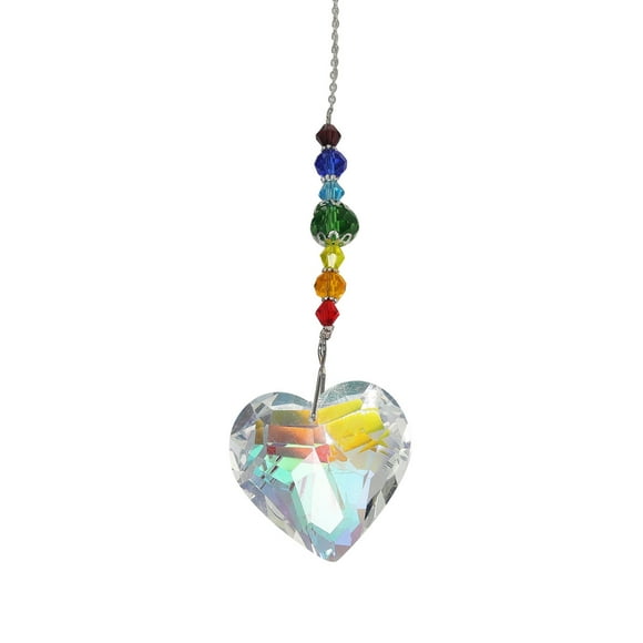 COM1950s Ornements d'Arbre de Noël, Attrape-Soleil avec Cristaux Suspendus, Cristaux Colorés, Prismes, Pendentif en Verre, Décoration d'Arbre de Noël
