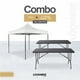 thumbnail image 1 of Toldo Blanco Plegable Impermeable 3x3 + Paquete 2 Mesas Plegables Negras Plástico LOOMBER, 1 of 5