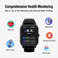thumbnail image 4 of Reloj inteligente Poounur HD de 1,85 pulgadas, monitor de actividad física IP68, Android e iOS, 4 of 6