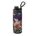 thumbnail image 1 of Botella de agua aislada deportiva Demon Slayer, de acero inoxidable, portátil, para exteriores, para viajes, fitness, estudiantes, talla única., 1 of 7