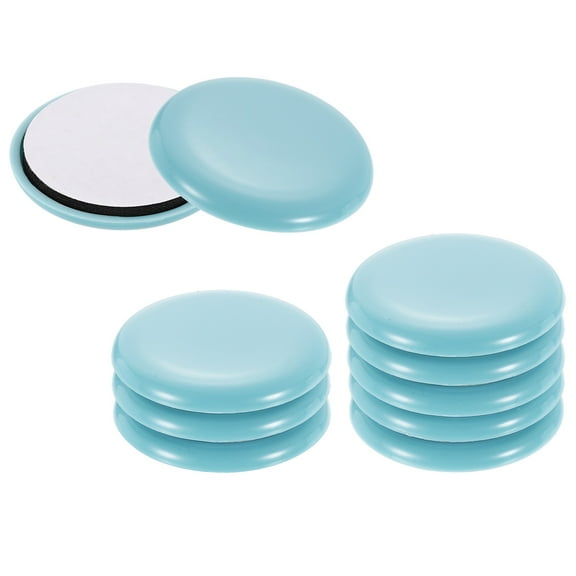 10Pack Furniture Slider, 2 Inch Round Adhesive Furniture Moving Pad, Sky Blue
