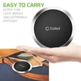 thumbnail image 4 of Wireless Charging Pad, High Power 10 Watts (2.1 Amp) Ultra-Slim Wireless Charging Pad for Samsung Galaxy Note 9, Apple iPhone X, 8/8 Plus and All Wireless (Qi) Enabled Devices by Cellet - Grey, 4 of 10