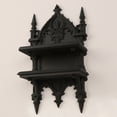 thumbnail image 6 of Yammee Easy Install Gothic Dark Double Layer Wall Shelf Organizer for Home Decoration, 6 of 8