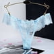 thumbnail image 2 of Gibobby Calzoncillos para mujeres sexy Bragas de encaje de tanga sexy para mujer Bragas de tanga de secado rápido transpirables(Azul claro,M), 2 of 4