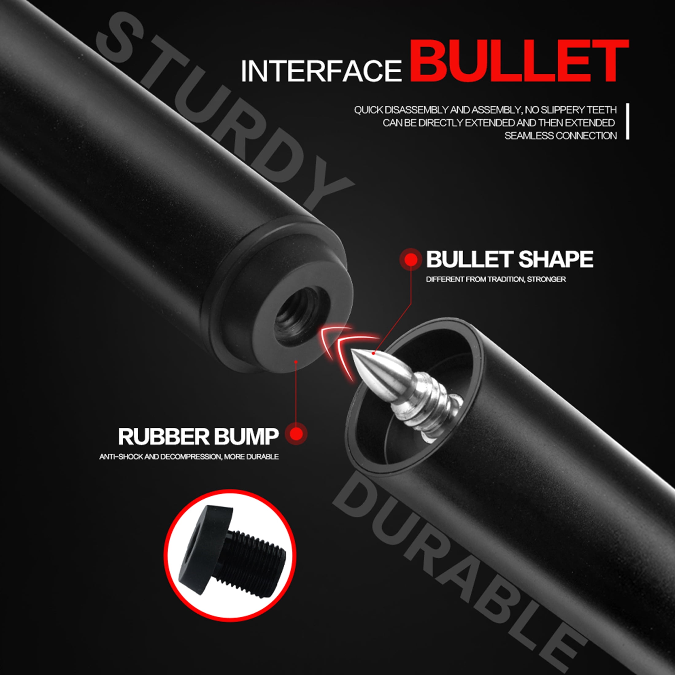 Billiard Pool Cue Extension with 3-inch High Quality Metal Extender for Crical PREDATOR MEZZ How Fury Billiard Accessories
