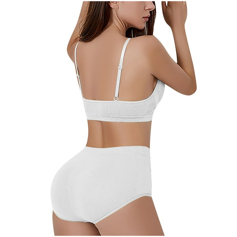 Seamless Underwear Set Sport Bra and Panties for Women Comfortable