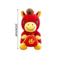 thumbnail image 2 of Encanto cultural: La mascota del Año del Caballo 2026 está diseñada en un estilo tradicional chino, con sillas de montar bordadas y crines de hilo dorado, que encarnan el estilo de las pinturas de cab, 2 of 6