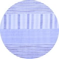 thumbnail image 1 of Ahgly Company Indoor Round Abstract Blue Contemporary Area Rugs, 3' Round, 1 of 4