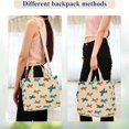 thumbnail image 4 of FORMRS Womens Corduroy Tote Bag Crossbody Shoulder Purse Handbag with Detachable Strap, Brown Cartoon Planes Pattern, 4 of 7