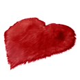 thumbnail image 4 of Alfombras De Sintética Comort Suave Alfombril De Piso Pequeña Shaggy ín De Asiento 40x50cm rojo perfecl Alfombrillas ovaladas, 4 of 6