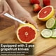 thumbnail image 4 of Juego de Cubiertos de Acero Inoxidable de 10 Piezas para Pomelo, Cucharas y Cuchillos para Pomelo con Borde Dentado, 4 of 5
