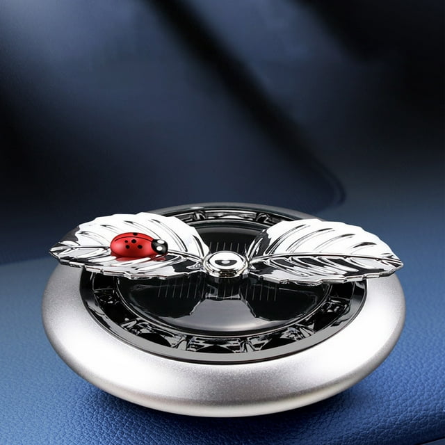 Blateno Car Solar Airplane Aromatherapy Car Rotating Aromatherapy Sitting Aromatherapy Paste Tablet Car Decoration Solar Powered Get 5ml Perfume