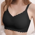 thumbnail image 2 of asdoklhq Summer Fall Sports Bras for Women 2025,Womens Fashion Plus Clearance Women's Push-up Non-slip Lace Flower Surface Beautiful Back Seamless Push-up One-piece Bra without Steel Ring, 2 of 4