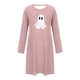 thumbnail image 3 of Hvot&aat Ladies' Halloween Cute Funny Mini Dresses Round Neck Long Sleeve Dress Pajamas Sleep Shirts, 3 of 5