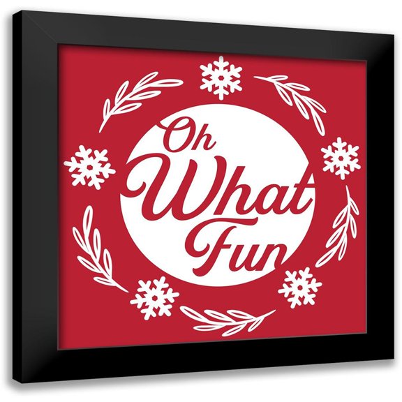 Prime, Marcus 12x12 Black Modern Framed Museum Art Print Titled - Oh What Fun