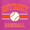 thumbnail image 6 of Wild Bobby City of Detroit Baseball Fantasy Fan Sports Unisex Crewneck Sweatshirt, Fuschia, XX-Large, 6 of 6