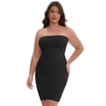 thumbnail image 4 of DARING DIVA Women's Push-Up Strapless Bandeau Tummy Control Slip XL Black, 4 of 6