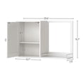 thumbnail image 2 of Armario de Baño con Espejo, Armario de Pared, Botiquín Baño con Espejo,Altura regulable,Ajuste de Altura Del Estante en 2 Niveles,Puerta con Cierre Magnético 60X19X40CM(Blanco), 2 of 8