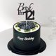 thumbnail image 5 of Cake Topper Varpotle Brush I'm 12 Black Glitter para cumpleaños número 12, 5 of 6