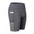 thumbnail image 1 of Women's Workout Yoga Running Exercise Shorts Tight ​Skin Compression Shorts with Side Pockets, 1 of 10