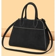 thumbnail image 3 of JUYGO Womens Suede Tote Bag Faux Leather Shoulder Crossbody Purse Vintage Large Top Handle Satchels Fashion Work Handbag, 3 of 7