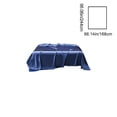 thumbnail image 2 of Bed Sheets, Luxurious Silk Satin Bedding, Solid Color Easy Wash Queen Size 66x88 Inches Hotel Quality Soft Breathable, Blue, 2 of 5