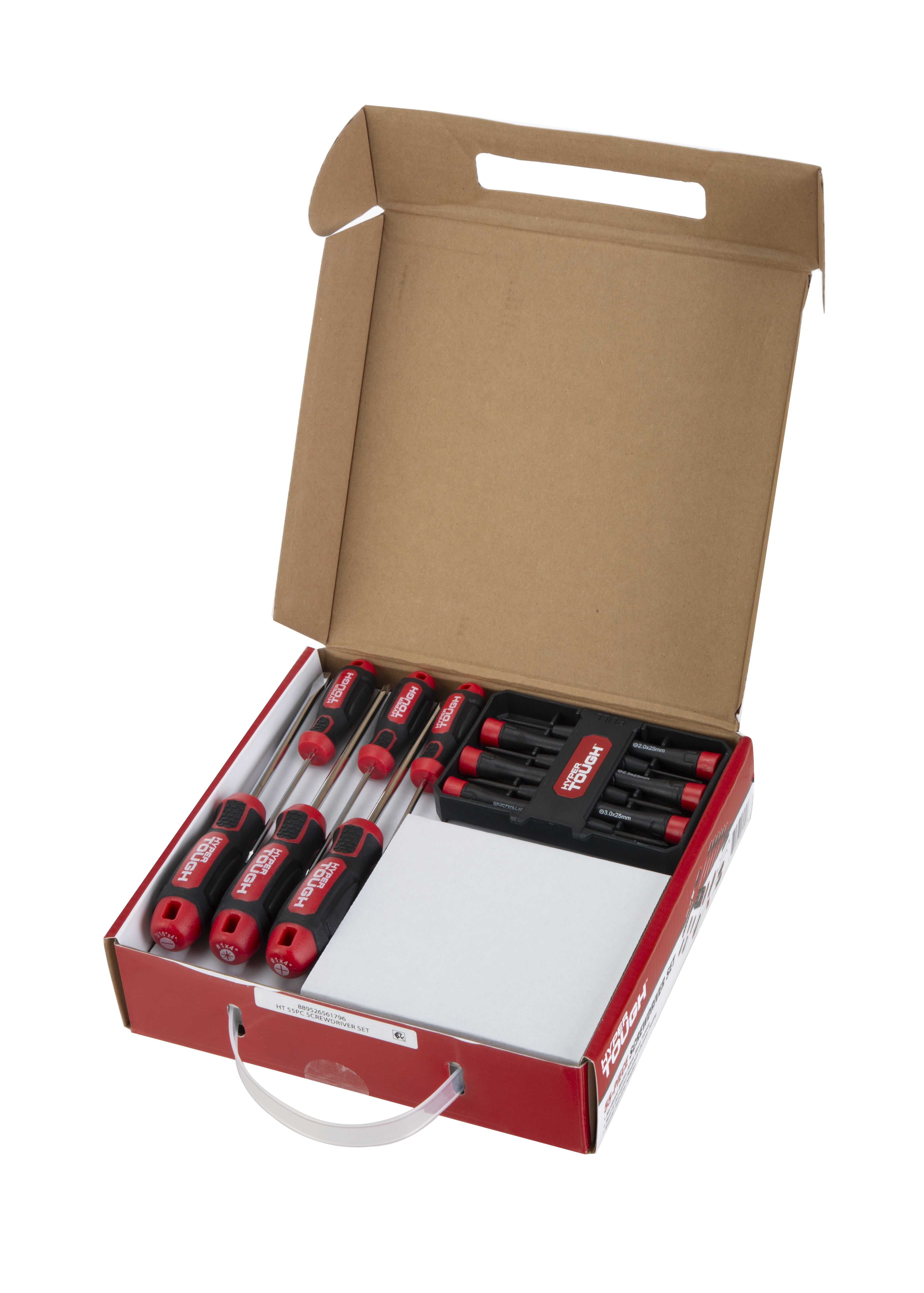 Hyper Tough 55 Piece Screwdriver Set